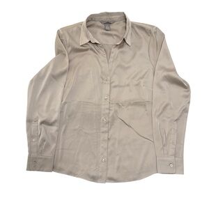 H&M Beige Button Down Shirt